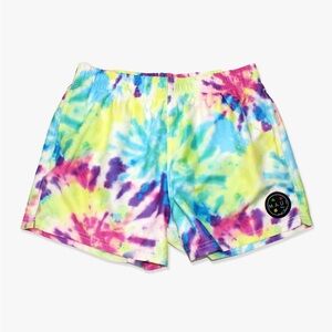 Maui and Sons Colorful Tie-Dye Athletic Shorts